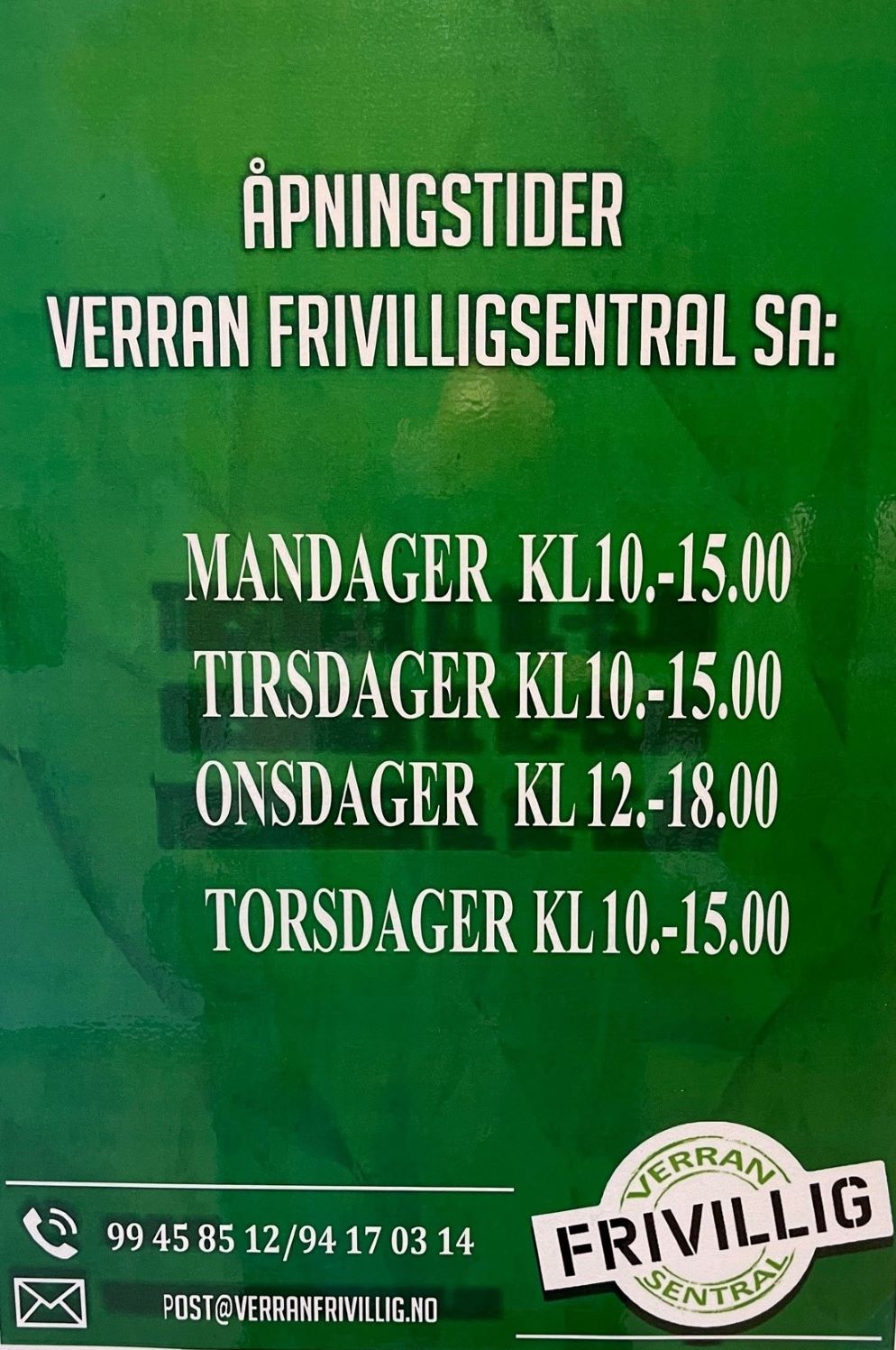 Verran Frivilligsentral SA